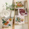 Toalla de Gasa de Algodón Puro, Toalla Facial Infantil de Cuatro Capas 100% Algodón Estilo Pastoral, Toalla de Mano para Colgar en la Cocina, Exportación al por Mayor