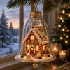 Novo design portátil da Amazon Cena Festiva Mini Iluminada formato Sino de Natal brilhante