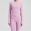 Traje de Ropa de Yoga Europeo y Americano Transfronterizo para Mujer Traje de Fitness Color Sólido Ropa Deportiva Ajustada Sujetador Deportivo Top de Yoga