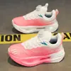 Zapatillas de Correr Red Hare 9PRO con Placa de Carbono para Niñas Ligeras Transpirables Infantiles Profesionales para Examen Físico Niños Medianos y Grandes Amortiguación de Impacto Zapatos Deportivos