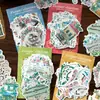 Pacote de Adesivos de Papel Japonês Yanji: Série Guia Viagem no Tempo, Materiais de Decoração para Diário Vintage, 45 Peças, 6 Estilos para Escolher