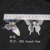Diadema de novia DIY material estilo coreano corona diadema acrílico transparente color AB mariposa accesorios de corona para vestido