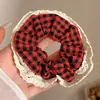 Scrunchie Floral Estilo Pastoral para Mulheres, Prendedor de Cabelo Doce Moda Coreana, Corda de Cabelo de Nicho de Alta Qualidade, Acessório de Cabelo para Rabo de Cavalo Baixo