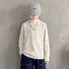 Ropa interior térmica de invierno para niños, cuello semialto, para mantener el calor, camiseta de manga larga con cuello medio para niños grandes, top bonito