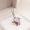 Colgante de Tortuga de Acero Inoxidable Fundido a Presión Tohm Accesorio Versátil Estilo Océano Verano Collar Electrochapado en Oro de 18K