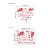 Cupido de San Valentín Transfronterizo Amor Pegatina Ventana Gabinete Refrigerador Pegatina de Pared Decoración Ambiente Festivo Autoadhesiva