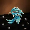 Broche Cola de Fénix Esmaltado, Lujo Ligero y Sensación de Alta Gama, Pin de Broche, Hebilla para Bufanda, Accesorios para Ropa, Accesorios de Moda, Joyería Estilo Ins