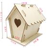 Piezas de Madera Cortadas con Láser para Ensamblaje de Casa de Pájaros DIY Infantil, Adornos Colgantes Patchwork al por Mayor, Nido de Pájaro de Madera Minimalista Moderno