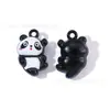 DIY Panda Vermelho Fofo Coala Bambu Pingente Estéreo Liga de Zinco Pintura Acessórios de Roupa Pingente de Chaveiro