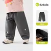 Pantalones para Niños Dududu Home Pantalones de Algodón Puro Pantalones para Niños Otoño Pantalones Largos para Bebé Pantalones Casuales Ropa de Otoño Nuevo Estilo Ropa para Niñas