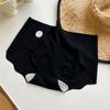 Base Líquida Sem Costura Invisível Calcinha Bumbum de Pêssego para Mulheres 7A Antibacteriana Crotch Estendido Sem Apertar Cintura Média Cobre o Quadril