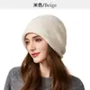 Gorro de Punto Único y Sofisticado con Borde Enrollado y Cordón para Mujeres con Cabezas Grandes, Adecuado para una Apariencia de Rostro Más Pequeño, Gorro de Punto Pullover que Protege las Orejas