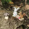 Navidad Creativa Transfronteriza Mini Simulación Bosque Fauna Estática Liebre Animales de Escritorio Pequeños Adornos Decoraciones