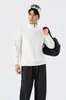 Sudadera con Capucha de Manga Larga para Hombre Nueva de Primavera y Otoño Casual de Negocios Simple Versátil Media Cremallera Cómoda Prenda Superior Ropa para Hombre