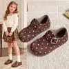 Zapatos Retro Birkenstock para Niños 2026 Primavera/Otoño Nuevo Estilo Zapatos de Cuero Casuales con Correa de Hebilla para Niñas Suela Suave Versátiles Zapatos Individuales