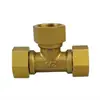 Codo de cobre de 1/2 pulgada con rosca exterior de cobre y doble rosca interior con unión para tuberías de calentador de agua solar, accesorios de conector Huangtong