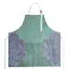 Delantal de Cocina Impermeable y a Prueba de Aceite, Bata sin Mangas con Dos Lados para Secarse las Manos, Delantal Rayado de Trabajo para Hombres y Mujeres