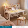 Tocador, Mesa de Tocador, Escritorio para Recámara, Mesa Integrada para Niñas, Tocador Sencillo para Uso en Habitación de Alquiler