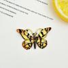 Borboleta Acrílica DIY Estampagem Dourada Impressão Buraco Sapato Grampo de Cabelo Patch Material Acessórios Chaveiro Pingente Resina
