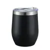 Copo Popular Transfronteiriço Casca de Ovo 12oz Aço Inoxidável 304 Copo Térmico Camada Dupla a Vácuo Copo de Barriga Grande Mini Compacto Copo de Água