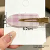 Pinza para el pelo acrílica sin costuras estilo ins para chicas, pinza de pico de pato dopamina para flequillo y accesorios para el pelo lateral