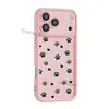 Popular en América Latina: Funda de teléfono de dibujos animados para 18 Pro con diseño lindo de pata de gato en blanco y negro y corazón, funda de silicona minimalista para iPhone 17
