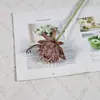 Flor Artificial Flor de Fênix para Cabelo Cardo flor de seda de alta qualidade Arranjo de flores retrô europeu Decoração suave para salão de casamento Decoração de hotel flor artificial