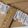 Encaje Ancho de 12 cm Chifón Engrosado Doble Capa Plisado Puño Fruncido Vestido de Muñeca Dobladillo de Falda Larga Adornos