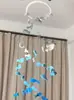 Varilla Retorcible Gradiente Pez Pequeño Carrillón de Viento Adorno Colgante Hecho a Mano Material de Bricolaje Empaque Adorno Regalo para Cumpleaños de Niñas Festival Qixi