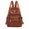 Primavera e Outono Novo Lazer Leve Moderno Simples Ombro Duplo Ombro Portátil Foto Real Prático Transfronteiriço PU Bolsa Feminina Saída de Fábrica