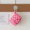 Bolsa de Monedas con Lazo Estilo Coreano Ins Linda Femenina Corazón Portátil Multifuncional Tarjetero Colgante de Bolsa Pequeña