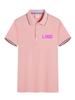 Camisa polo con logotipo personalizado, solapa, borde teñido en hilo, manga corta, ropa de trabajo de verano para hombre y mujer, camisa cultural personalizada