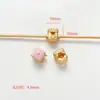 Cor esmalte ouro areia boas ações amendoim framboesa contas de pingente corda trançada diy material de acessórios com contas