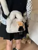 Bolsas de Felpa Transfronterizas Otoño e Invierno 2026 Diseño Coreano de Nicho Nuevo Bolso de Mano Versátil Casual Bolso de Hombro Cruzado para Mujer