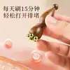 Massageador de Sândalo com Contas de Cobre, Pequeno Bastão Massageador para Olhos e Rosto em Formato de Lótus, Ferramenta de Massagem para Pontos de Acupressão, Cuidados com a Saúde, Atacado Transfronteiriço, Presente de Lembrança