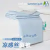 Colcha de Aire Acondicionado Antibacteriana de Enfriamiento de Doble Cara de Clase Alta Seda de Hielo Colcha Refrescante de Verano Núcleo de Colcha Lavable a Máquina Colcha Fina de Verano