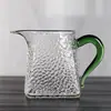 Taza de Cristal Espesa para Infusiones con Patrón Martillado de Alto Borosilicato, Taza para Compartir Té en la Oficina, Taza de Cristal para Preparar Té de Alta Gama, Todo en Uno