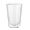 Copo Criativo Ins Listrado de Vidro para Bebidas Frias Copo de Café Japonês Doméstico de Camada Dupla Vertical Copo para Água com Gás Copo para Chá de Leite
