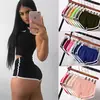 Shorts Esportivos de Exportação Europeus e Americanos 2024 Femininos Casuais para Casa Cor Pura Moda Yoga Calças de Praia Cor Doce Hot Pants