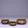 Quemador de Incienso de Oreja Elevada de Cobre Puro para Uso Doméstico, Decoración de Altar Budista, Artesanía de Incienso para el Hogar, Regalo Coleccionable para la Oficina