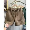 Design Shorts Casuais Esportivos Pesados Calças Masculinas Verão Soltas Calças de Cinco Pontos Calças de Moletom Americanas