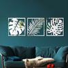 JM1081 transfronterizo 3D tridimensional hoja tropical pasta de espejo acrílico sala de estar dormitorio decoración del hogar pegatina de pared impermeable