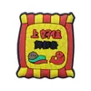 Venta al por mayor del fabricante Lindos Accesorios para Zapatos con Temática de Snacks, Dijes para Zapatos de Material de Goma Suave de PVC, Decoraciones para Chanclas de Playa DIY