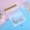 Bolsa de cremallera transparente esmerilada para ropa eva bolsa de embalaje para ropa interior calcetines guantes bolsa de almacenamiento de plástico autosellante