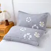 Funda de almohada de gasa mediana, hilo fino, sin bolitas, sin decoloración, 46*68, funda de almohada grande para estudiante, hogar, adulto, par