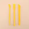 Arcilla Cerámica Blanda Plástico Juego de 3 Piezas Doble Cara Multifuncional Juego de Herramientas DIY para Cuchillo de Escultura Profesional Cerámica