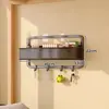 Estante de almacenamiento para dormitorio sin taladro para artículos pequeños y productos de cuidado de la piel, estante de almacenamiento de pared para literas