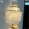 Lámpara de Pared para Mesita de Noche de Dormitorio Transfronteriza, Estilo Francés Cremoso Cálido y Femenino, Iluminación de Pasillo con Forma de Concha, Decoración del Hogar, Fábrica de Zhongshan