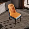 Silla Minimalista Moderna de Lujo Ligero, Silla de Comedor para Hotel, Taburete con Respaldo para Casa de Alquiler, Silla Suave para Ocio en Casa y Mahjong