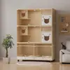 Gabinete para gatos, villa para gatos, nido para gatos de interior, jaula para gatos, casa para gatos de exhibición para tienda de mascotas, madera maciza al por mayor